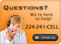 Questions? We're here to help 224-241-CELL or click here to email us
